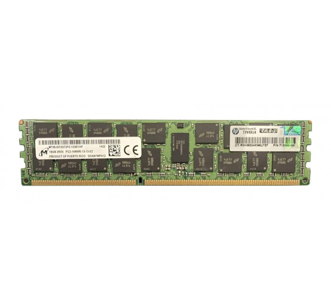 HP Micron 16Гб DDR3 ECC REG 2Rx4 PC3-14900R 712383-081